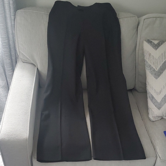 Rebecca Taylor Black Wide Leg Wool Pants - Picture 1 of 7